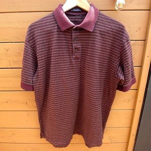 60s Two Ply Mercerized Cotton Vintage Golf Polo US L